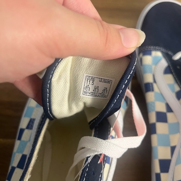 New Vans Old Skool 'Blue Topaz Checkerboard' - Size 11.5 in Men - Picture 6 of 7
